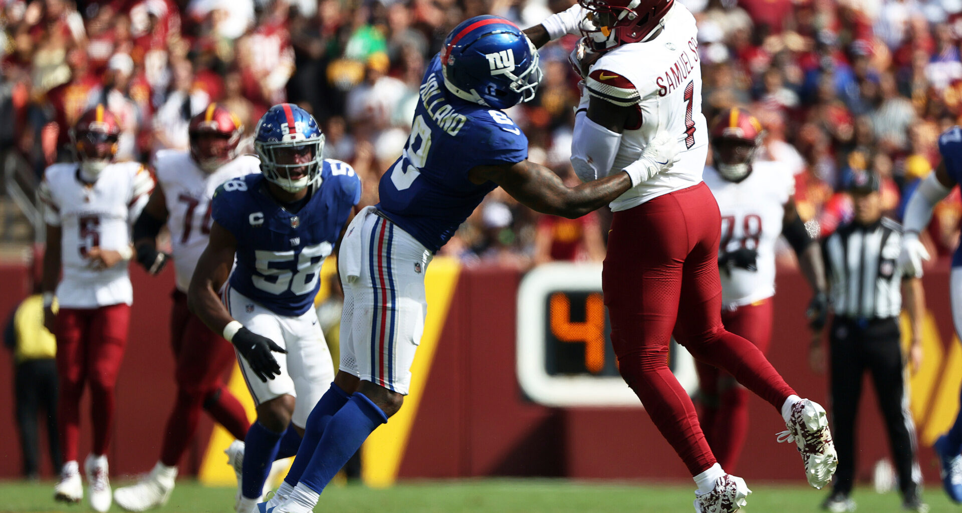 Commanders visit the Giants late in an injury-ravaged lost season for the NFC East rivals
