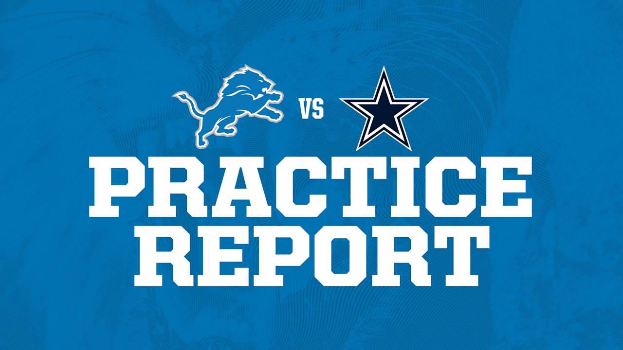 Lions vs. Cowboys practice report: Dec. 2 - Detroit Lions