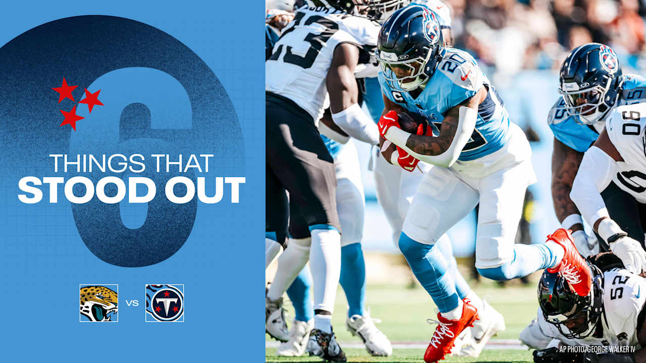 Six Things That Stood Out for the Titans in Sunday's 25-3 Loss to the Jaguars 