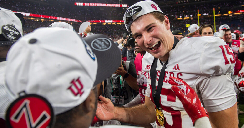 Indiana QB Fernando Mendoza at the Big Ten Championship