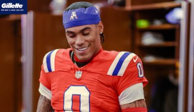 Patriots Warm-Ups and Inside the Locker Room Ahead of New England's Week 13 Game Against the Giants