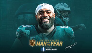 Jordan Mailata named the Eagles’ Walter Payton Man of the Year