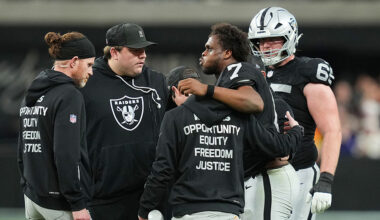 Geno Smith Las Vegas Raiders ankle injury...