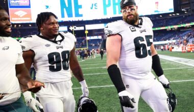 Lane Johnson, Jalen Carter both ruled out for Philadelphia Eagles-Washington Commanders Week 16 game