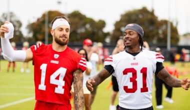 49ers rule out Renardo Green; Ricky Pearsall and George Kittle are questionable