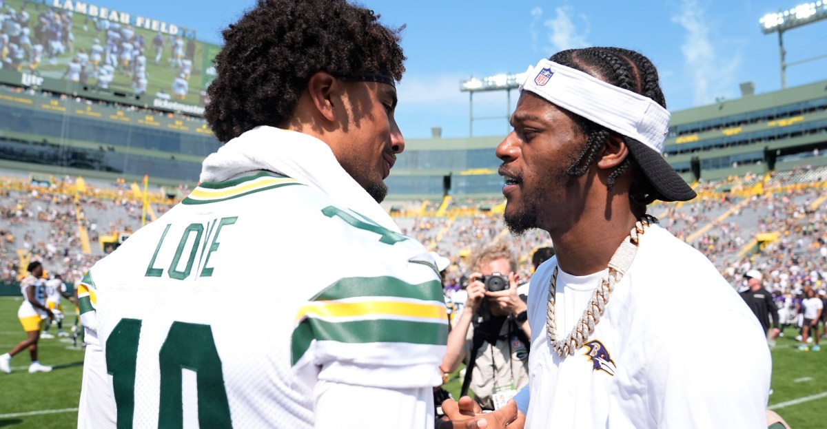 Ravens-Packers injury report: Lamar Jackson absent, Jordan Love limited