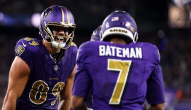 Baltimore Ravens upgrade 5 players, downgrade 2 on Thursday injury report