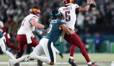 Eagles won’t face Jayden Daniels this season; Marcus Mariota to start against Philly