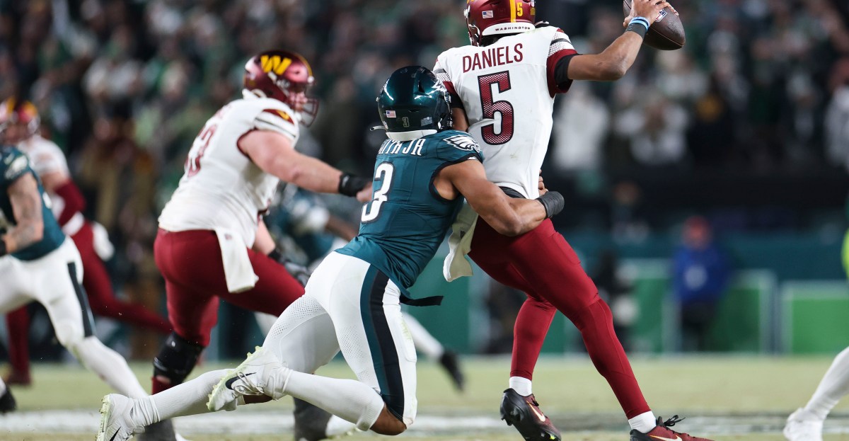 Eagles won’t face Jayden Daniels this season; Marcus Mariota to start against Philly
