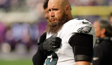 Eagles Injury Report: Lane Johnson on track to miss Raiders game and his backup was limited