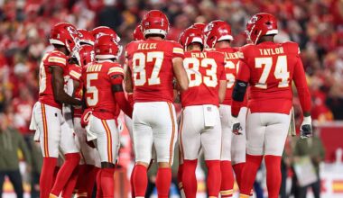 Chiefs wide receiver, offensive linemen out for Sunday