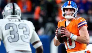 Denver Broncos at Las Vegas Raiders score predictions for Week 14