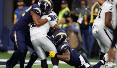 PFF grades from Chargers-Raiders: Kimani Vidal led the way