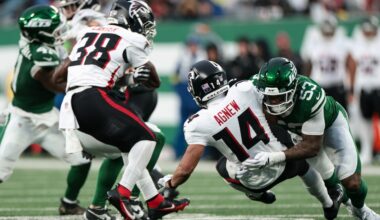 Falcons snap counts against the Jets