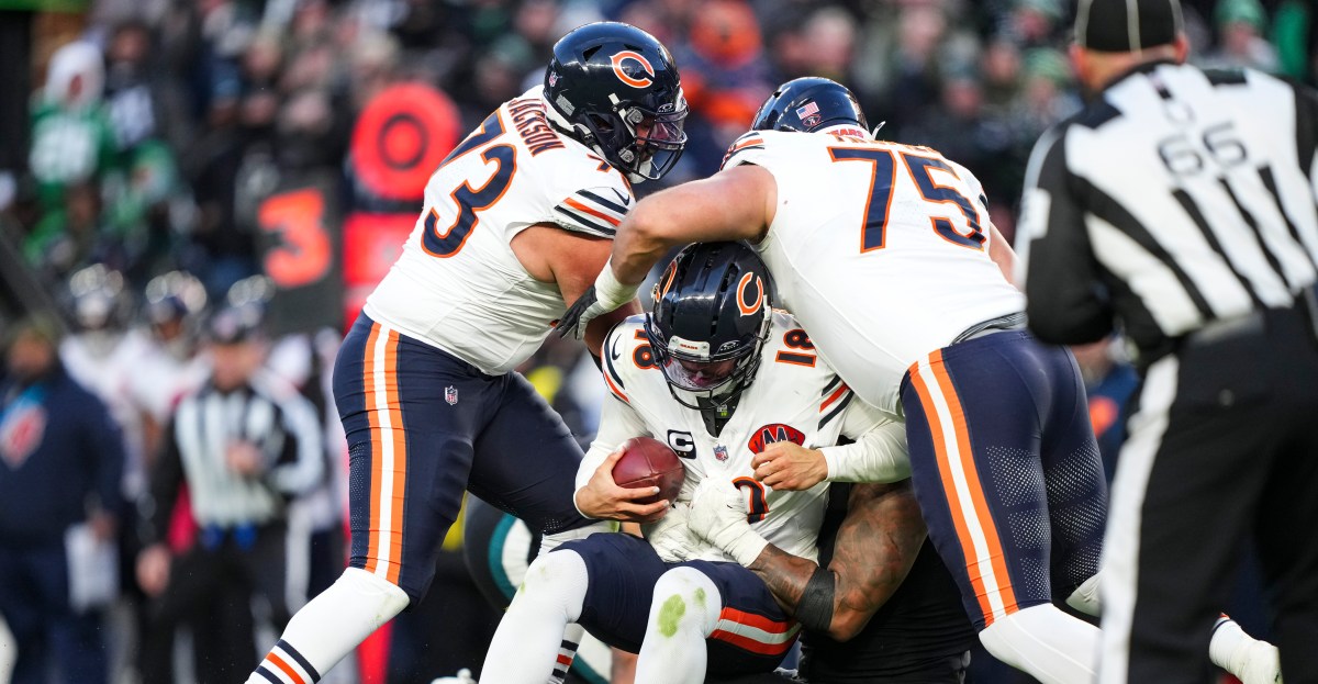 Caleb Williams, Bears OL analysis: Sacks allowed vs. Eagles, NFL Week 13