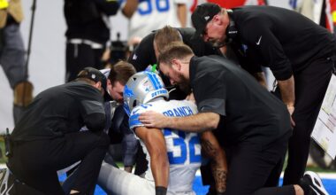 Brian Branch injury update: Lions safety feared to have Achilles injury