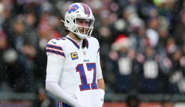 Bills QB Josh Allen says sideline barf session wasn't a flu. 'Happens every game'