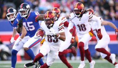 Stats and Snaps - 2025 Week 15, Commanders @ New York Giants