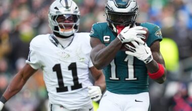 Las Vegas Raiders-Philadelphia Eagles score: ‘Playing Raiders heads wounds’