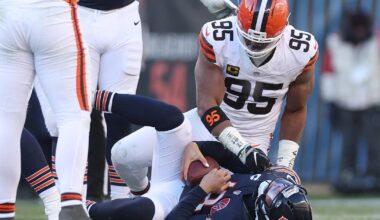 Cleveland Browns' Myles Garrett moves closer to sack record