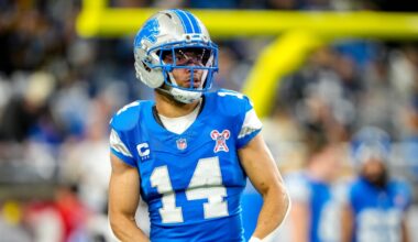 Lions, Vikings Week 17 injury news: Amon-Ra St. Brown misses practice, Graham Glasgow returns