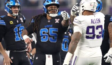 Why the Detroit Lions started Kingsley Eguakun at center vs. Vikings