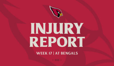 Injury Report: Week 17 vs Bengals