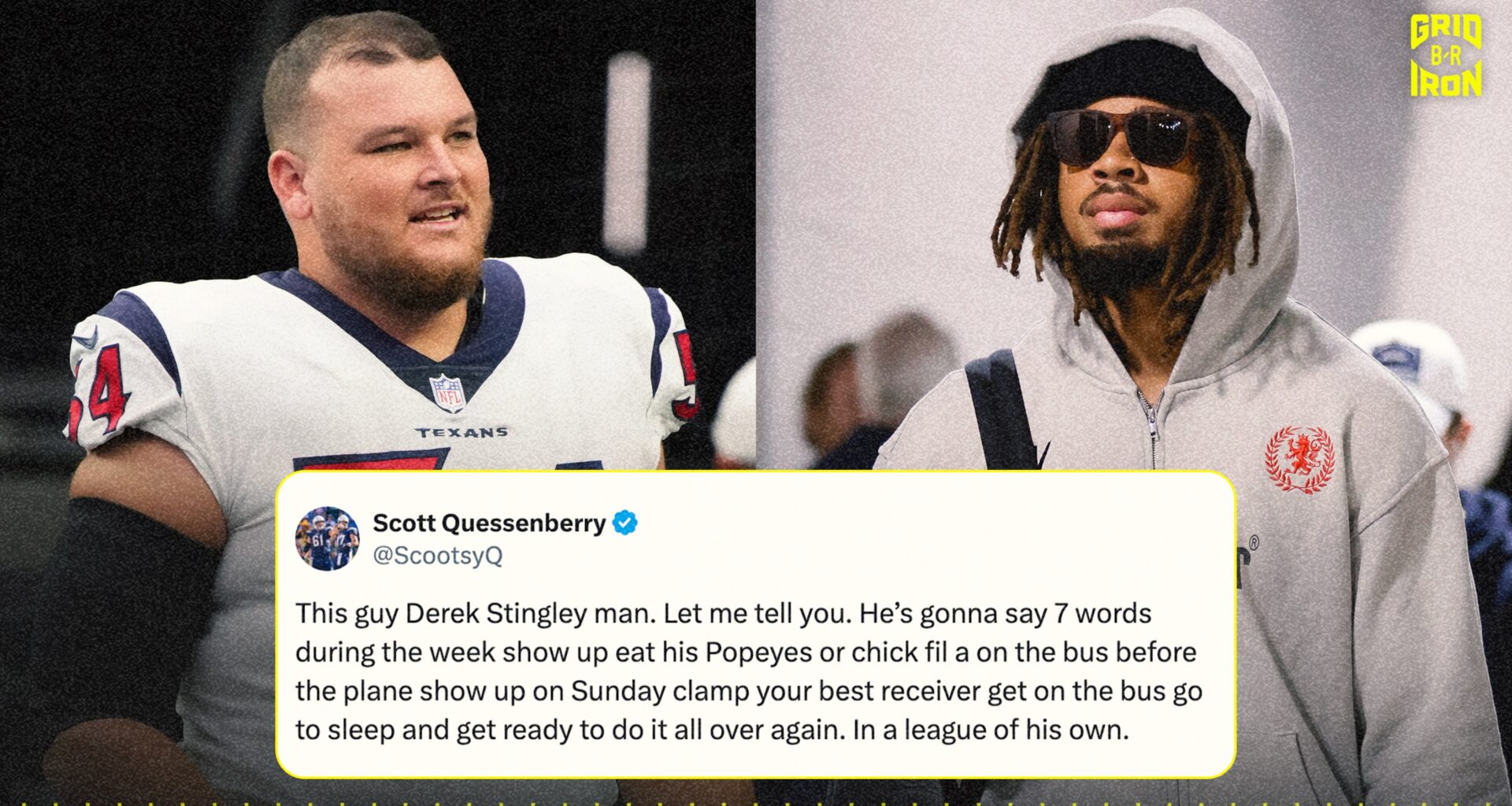 Derek Stingley Jr. Hyped by Former Texans OL After Colts Win, 'In a League of His Own'