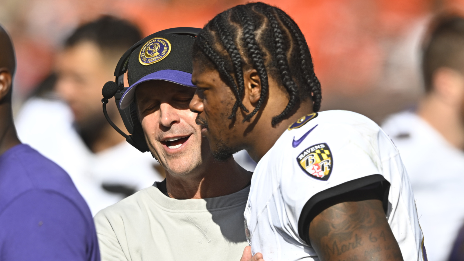 HC John Harbaugh defends Lamar Jackson amid column
