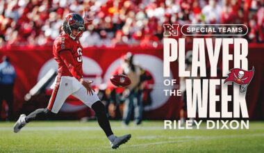 Tampa Bay Buccaneers Riley Dixon Nabs NFC Player of the Week Award