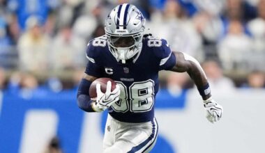 Cowboys WR CeeDee Lamb exits Thursday night loss to Lions with concussion