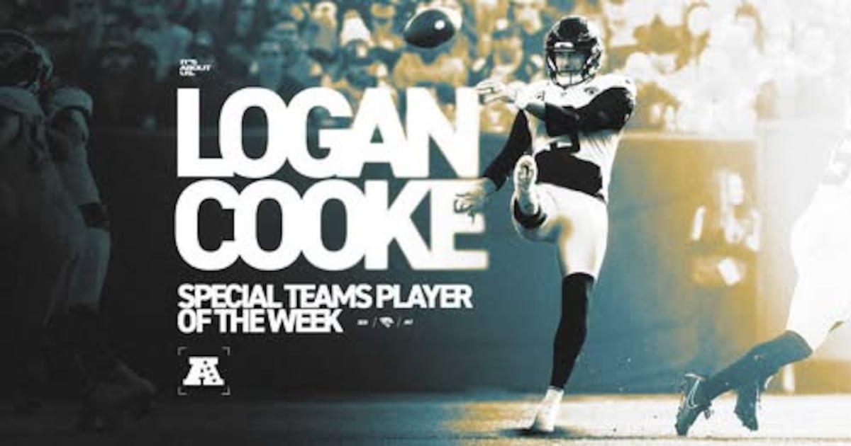 Jaguars punter Logan Cooke named AFC Special Teams Player of the Week – Action News Jax