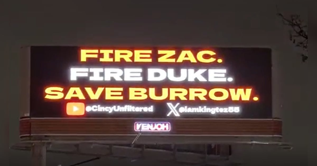 New billboard calls for Bengals to make changes – WHIO TV 7 and WHIO Radio