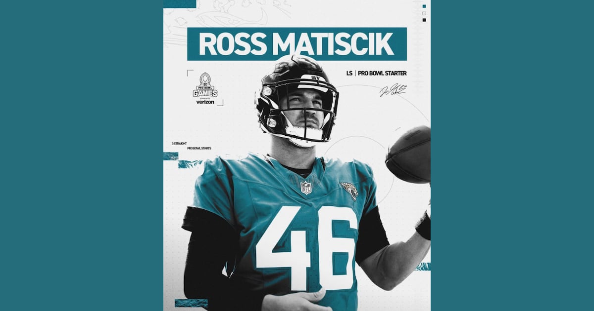Jaguars’ Ross Matiscik earns third Pro Bowl nod, 4 Jags including Lawrence named alternates – Action News Jax