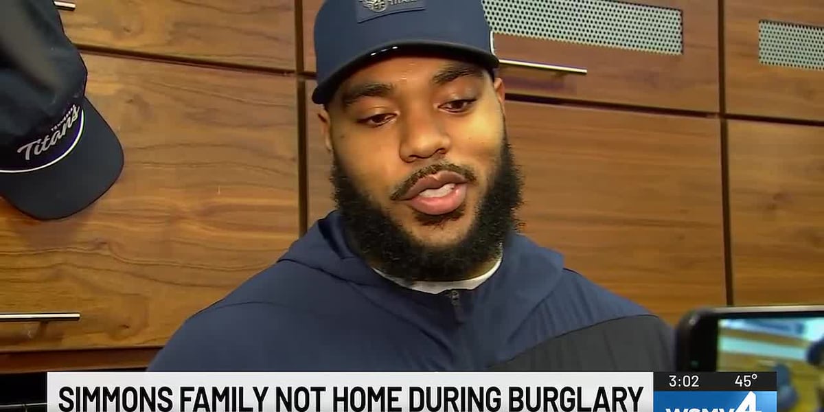 Tennessee Titans’ Jeffery Simmons tears up discussing recent break-in at his home