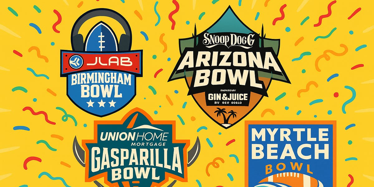 The Silliest Bowls of the 2025-26 College Football Season, Ranked