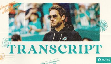 Transcript: Mike McDaniel's Postgame Media Availability