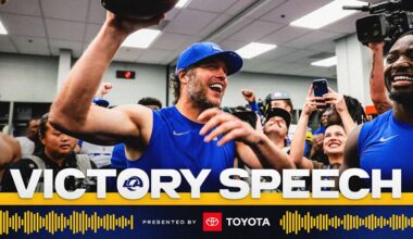 Sean McVay’s victory speech after Week 14 Win over Cardinals “MVP! MVP! MVP!”