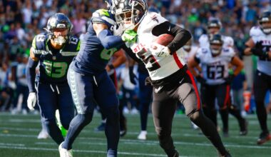 Drake London injury: Atlanta Falcons top receiver out of Seattle Seahawks game