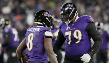 Ravens QB Lamar Jackson, 5 other starters miss 1st practice of Week 16