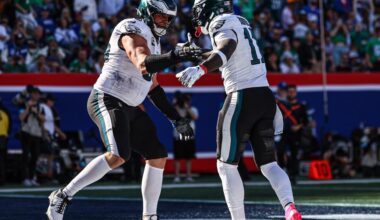 A.J. Brown leads the Eagles in total penalties this season