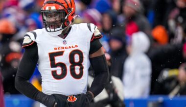 Bengals vs. Cardinals Wednesday Injury Report: Ossai DNP