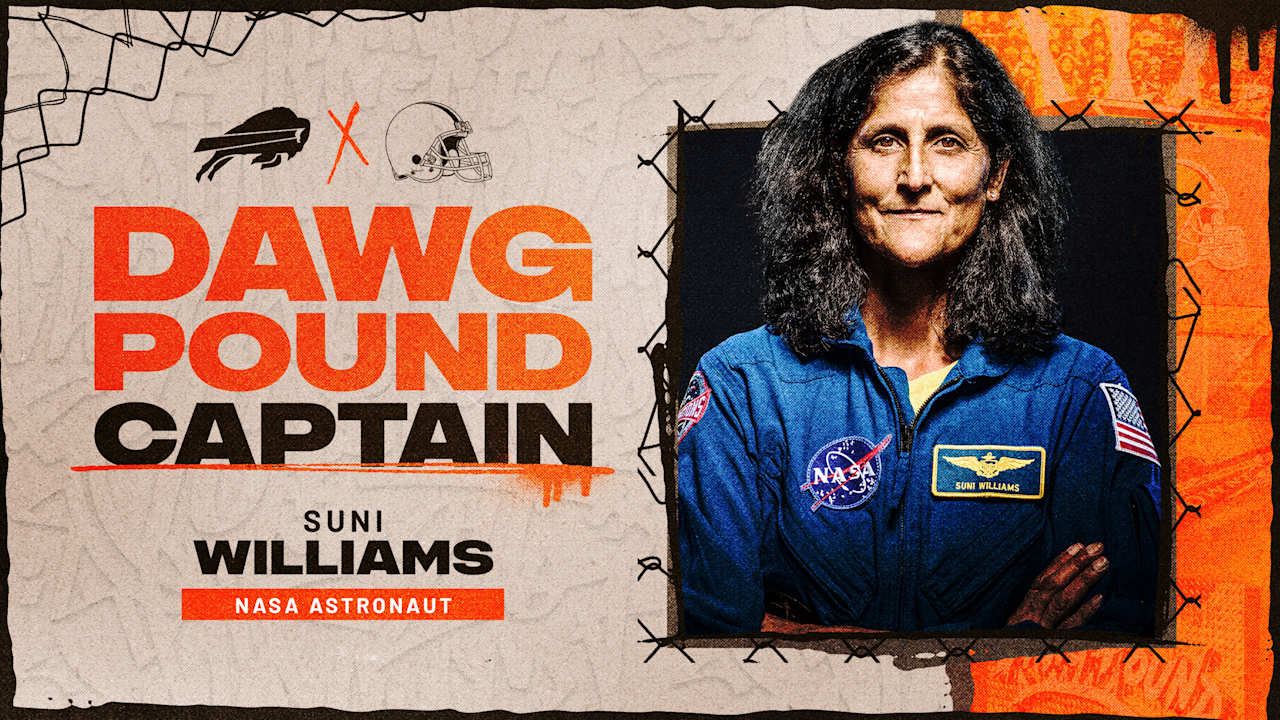 Browns to honor NASA Astronaut Suni Williams as Dawg Pound Captain Dec. 21 versus Buffalo Bills