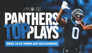 Panthers' top plays vs. Buccaneers Week 16