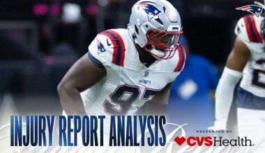 Patriots Rule Out Seven Players for Sunday’s Road Game vs. the Jets 