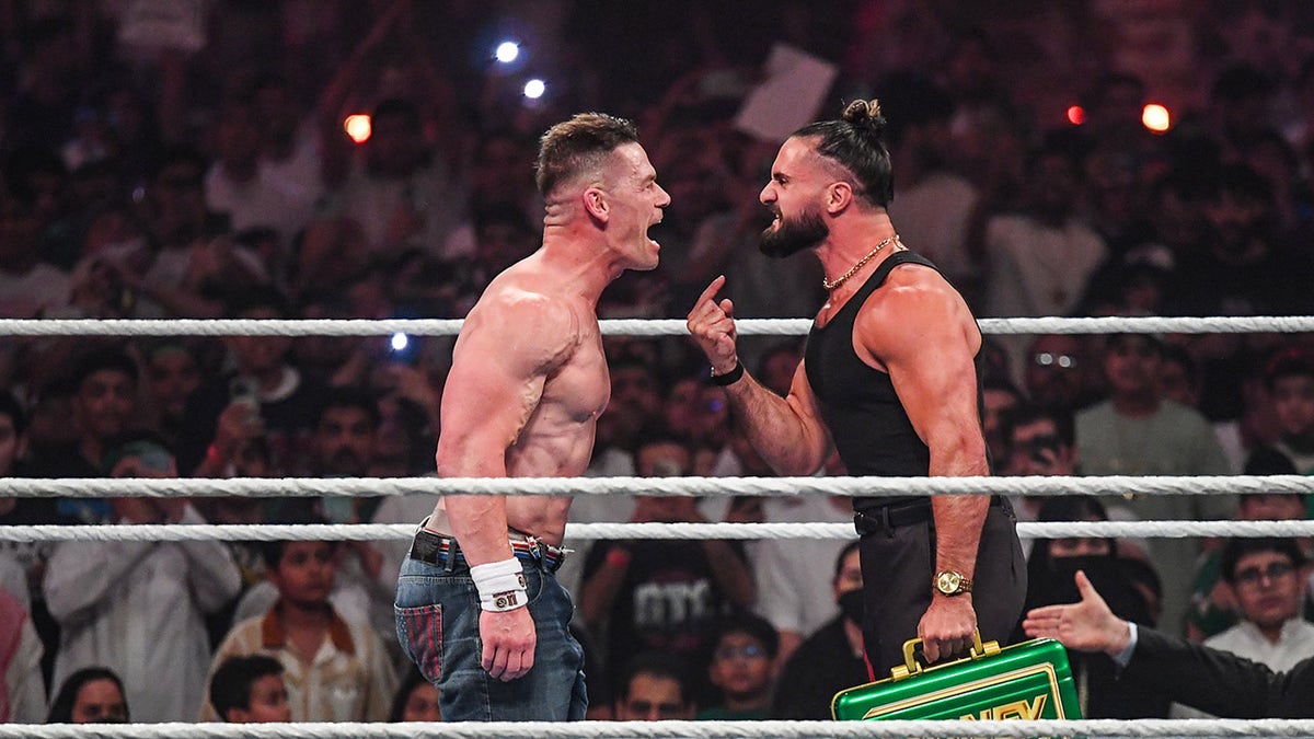 John Cena and Seth Rollins