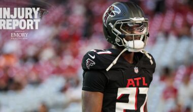 James Pearce Jr. limited with neck injury