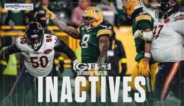 RB Josh Jacobs, WR Christian Watson both active for Green Bay