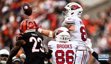 Trey McBride Sets NFL Record As Cardinals Deal With Dreary Day Against Bengals