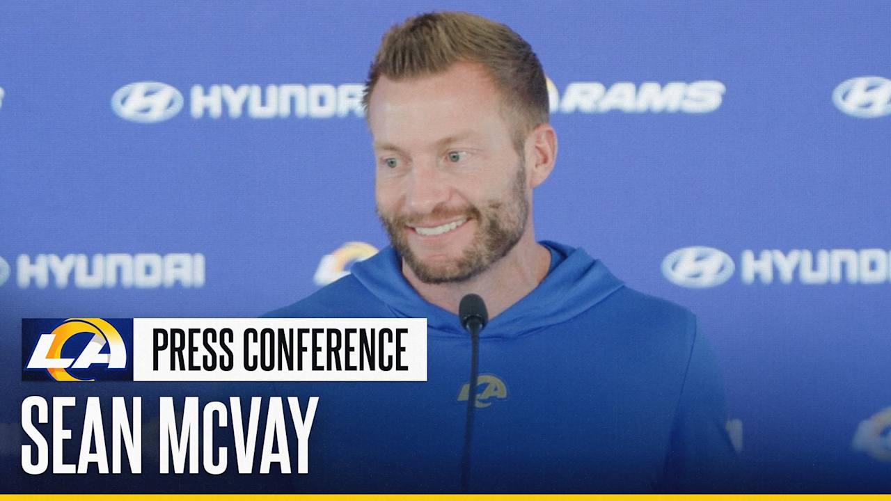 Sean McVay talks about Byron Young & Jared Verse's friendship, Joe Coniglio's growth & injury updates